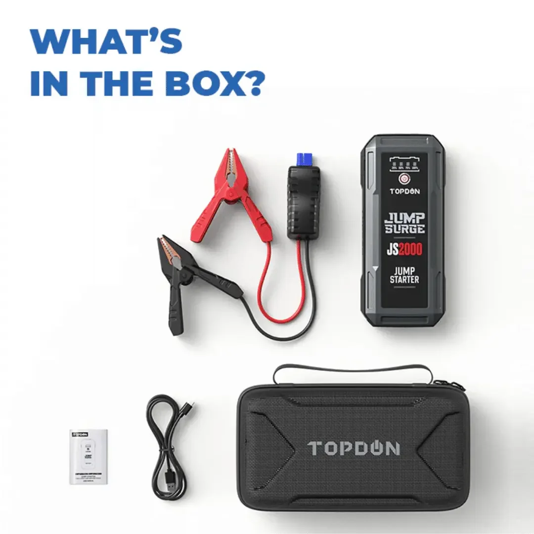 TOPDON JS2000Pro Starthilfe Powerbank, 2500A Jump Starter Auto Batterie Booster für bis zu 8L TOPDON JS2000Pro Starthilfe Powerbank, 2500A Jump Starter Auto Batterie Booster für bis zu 8L