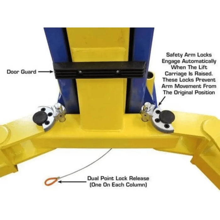 Atlas 9KOHX 9000 lb Overhead 2 Post Lift - Mechanic Super Store