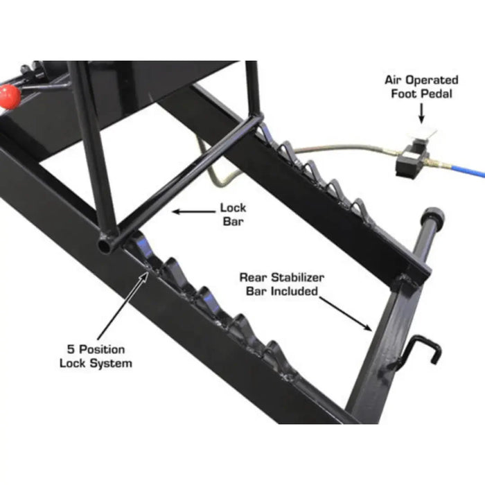 Atlas ACL Air Operated 1,000 lb Capacity Motorcycle Lift with Roller Plate - Mechanic Super Store