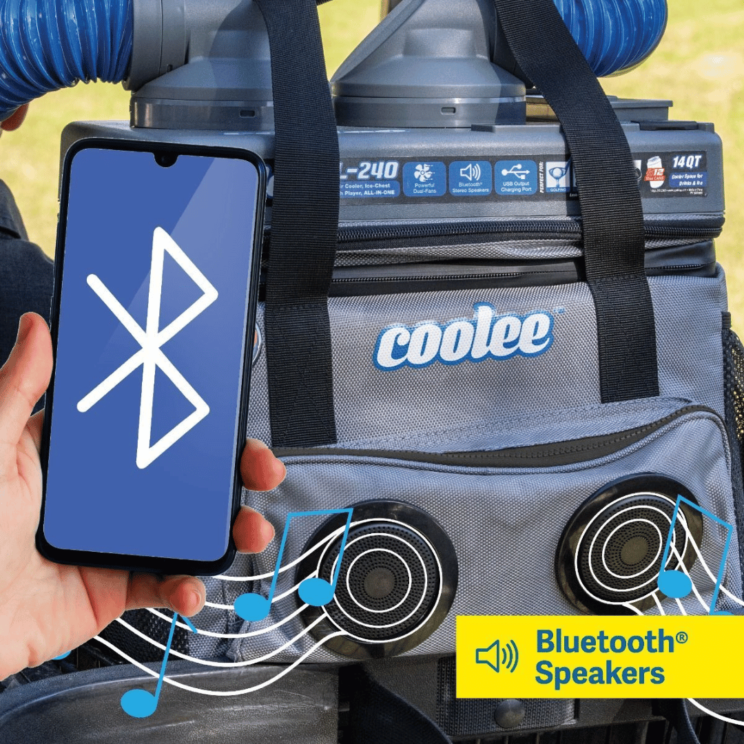 Coolee™ CL-240 - 3-in-1 Portable Air Cooler - Grey/Blue