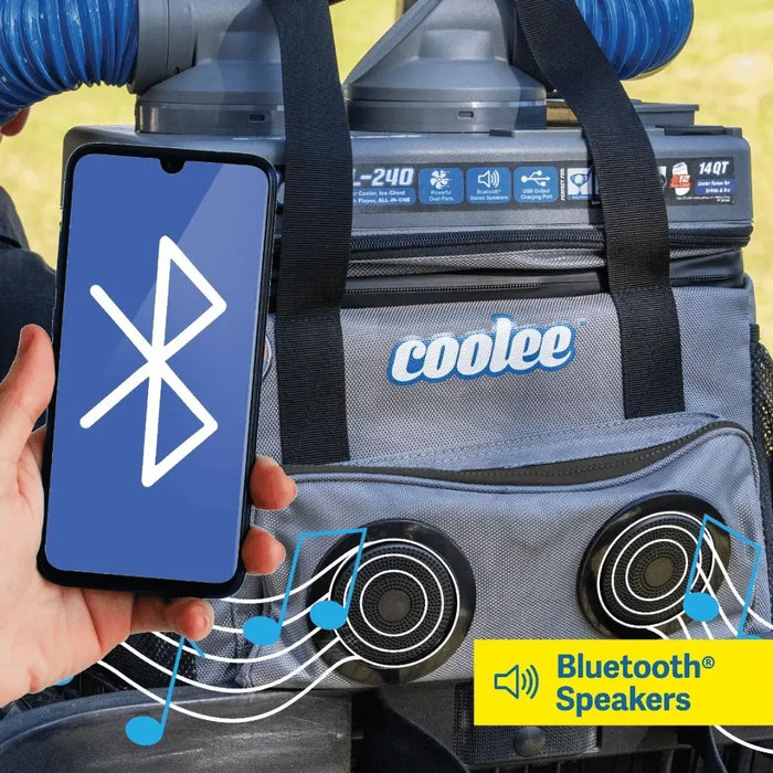 Coolee™ CL-240 - 3-in-1 Portable Air Cooler - Grey/Blue - Mechanic Super Store