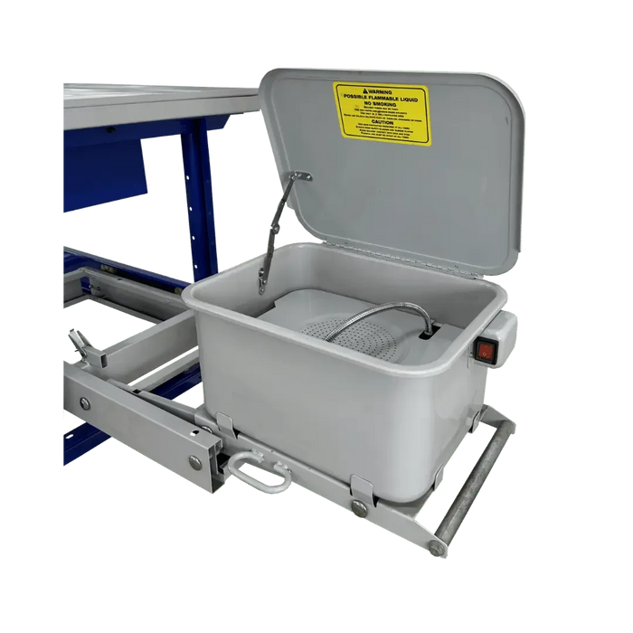 iDEAL PTDT-PW-1000 Premium Tear Down Table with 3.5G Parts Washer - Mechanic Super Store