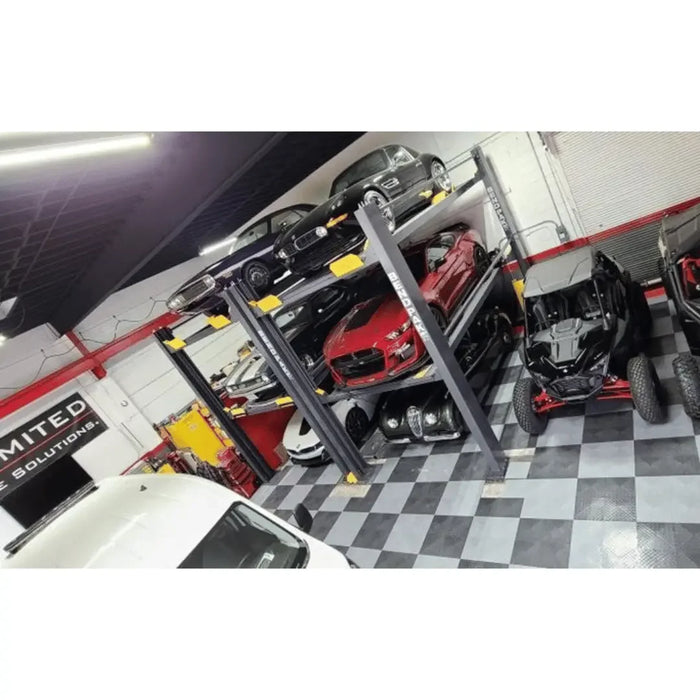 Three Level BendPak Parking Lift HD-973P 9,000 and 7,000 Lb. Capacity - Mechanic Super Store