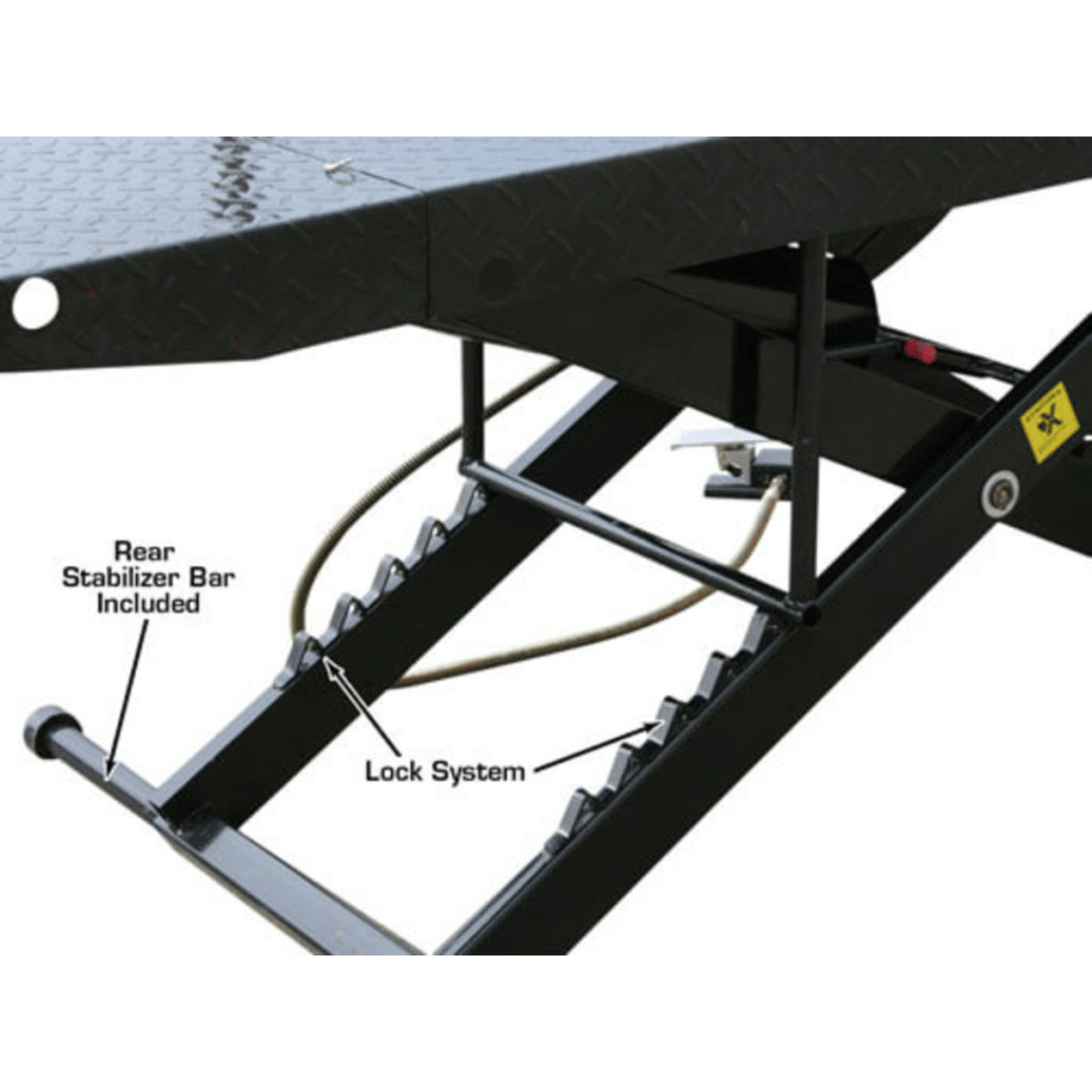 Atlas Cyclelift Air Operated 1,000 lb Capacity Motorcycle Lift
