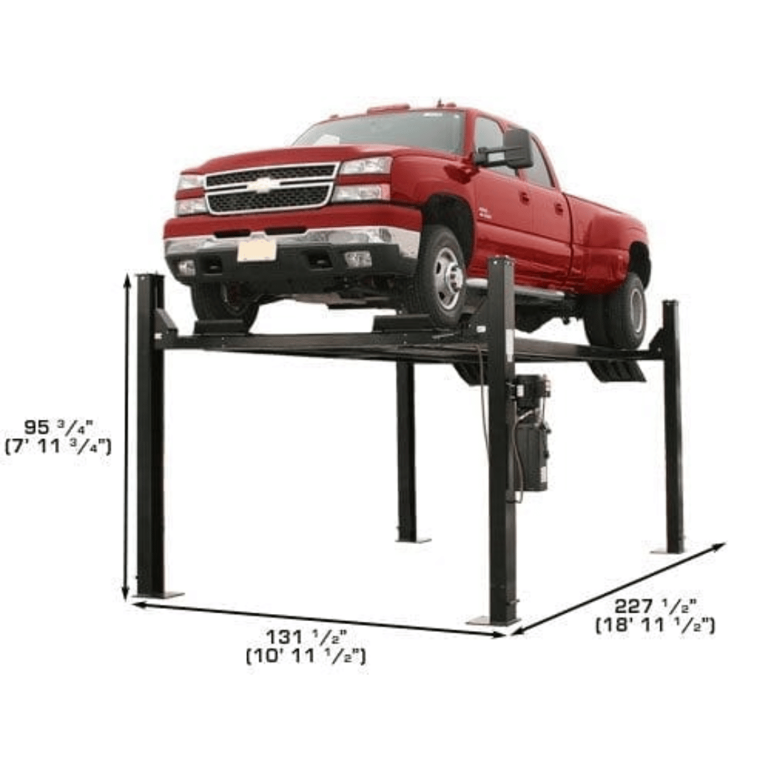 Atlas Garage PRO9000 4 Post Lift + RJ6 Rolling Jacks Combo