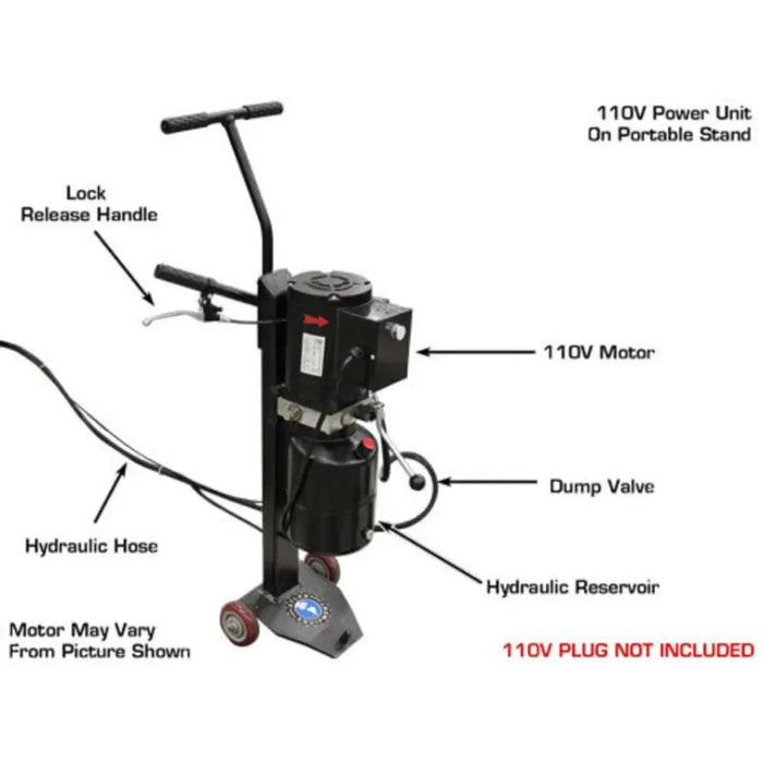 Atlas 6MR Portable Mid-Rise Scissor Lift 6,000 lb Capacity - Mechanic Super Store