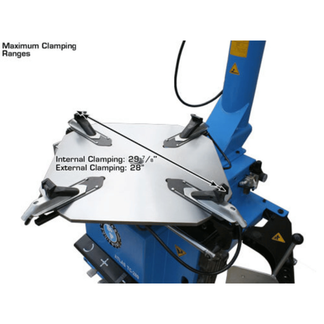 Atlas TC289 Extra Large Rim-Clamp Tire Changer with Beadblaster