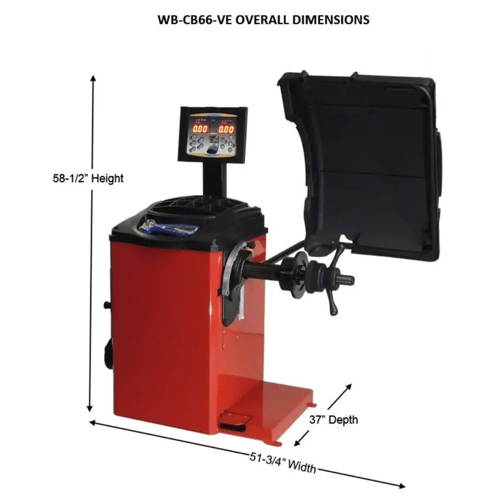 Valor WB-CB66-VE Wheel Balancer - Mechanic Super Store