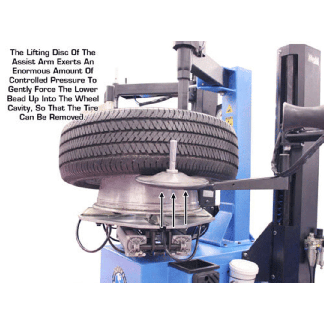 Atlas TC229 Rim-Clamp Tire Changer with Dual Arms
