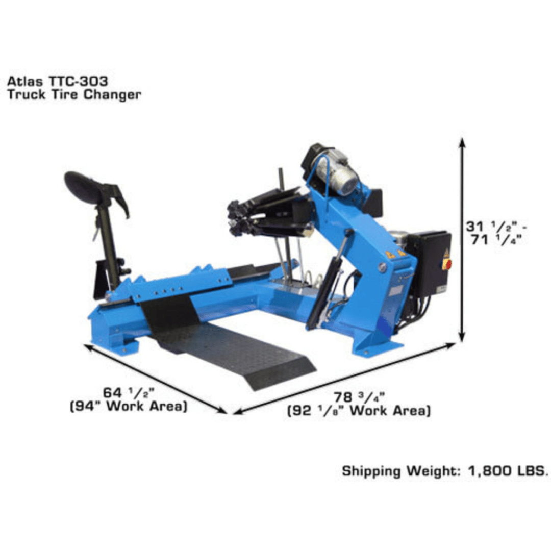 Atlas TTC303 Tire Changer + WBT-210 Wheel Balancer Combo Package