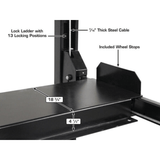 Atlas ALI Certified APEX 8 4-Post Lift + RJ35 Sliding Jacks Combo