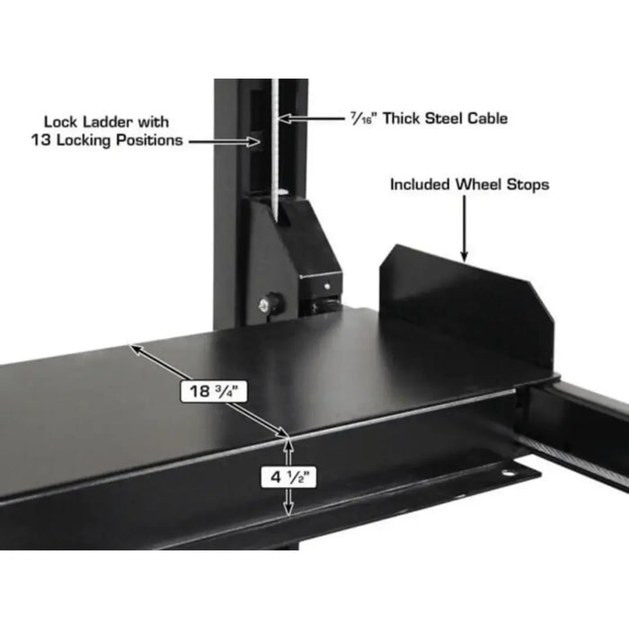 Atlas ALI Certified APEX 8 4-Post Lift + RJ35 Sliding Jacks Combo - Mechanic Super Store