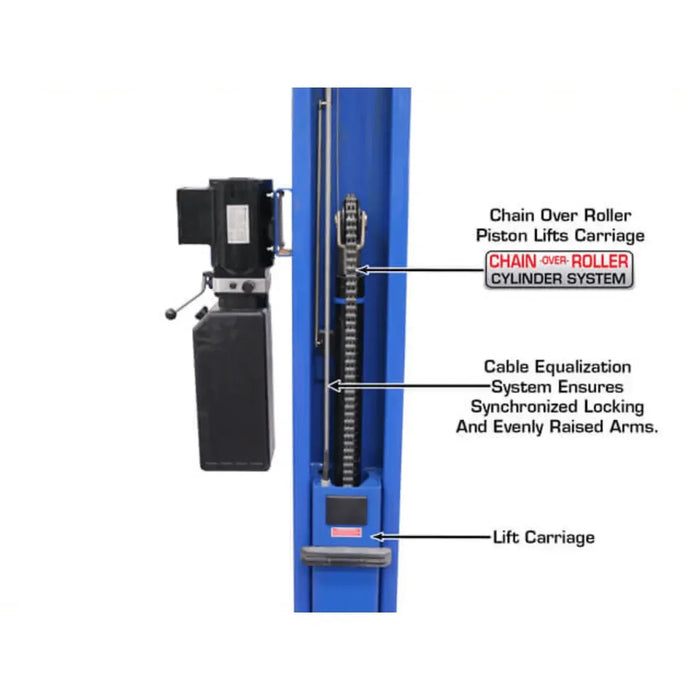 Atlas BP8000 8,000 lb Capacity Baseplate 2 Post Lift - Mechanic Super Store
