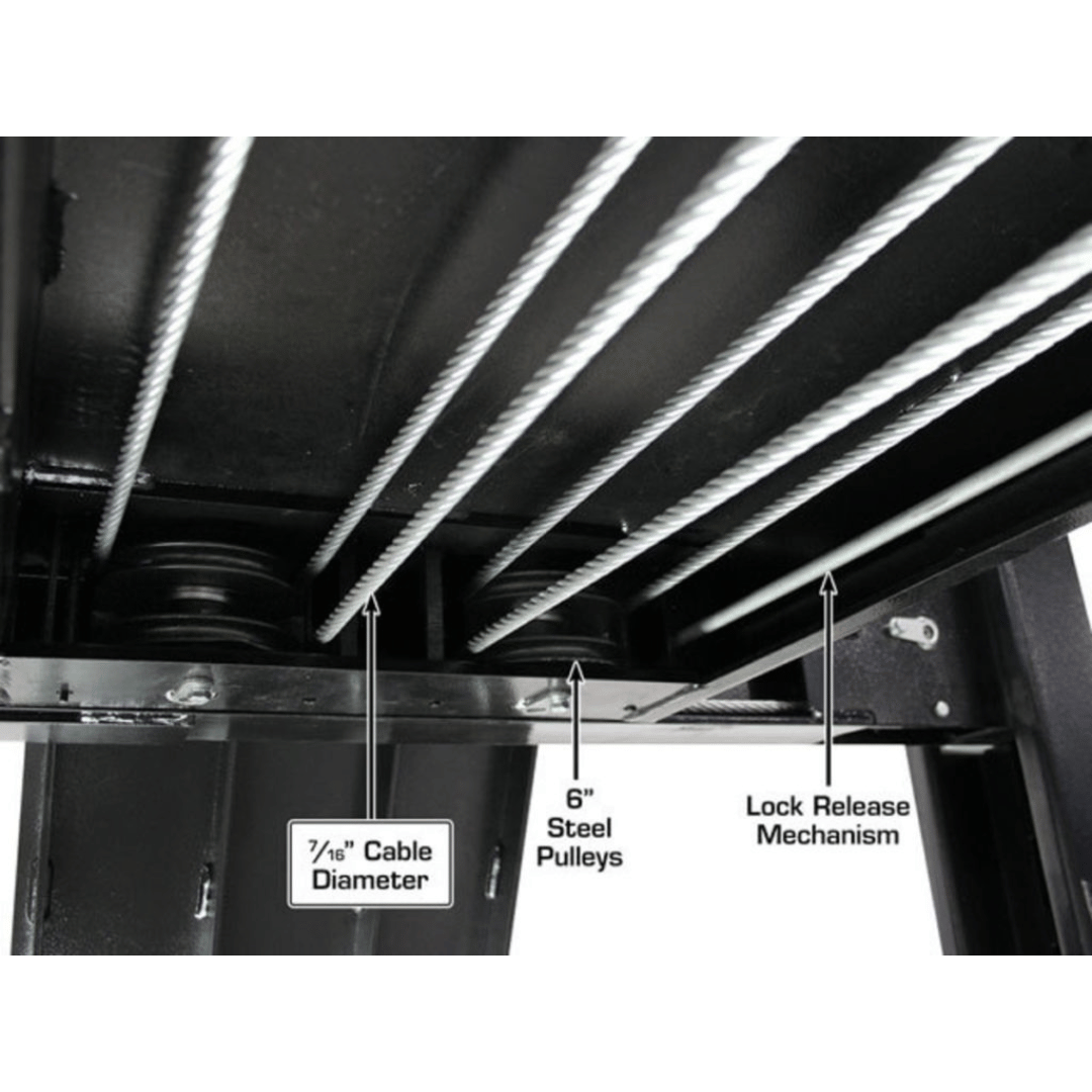 Atlas ALI Certified APEX9 4-Post Lift + RJ6 Rolling Bridge Jacks Combo