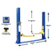 Valor VP9KFX 9,000 lb 2 Post Floor Plate - Symmetric - Mechanic Super Store