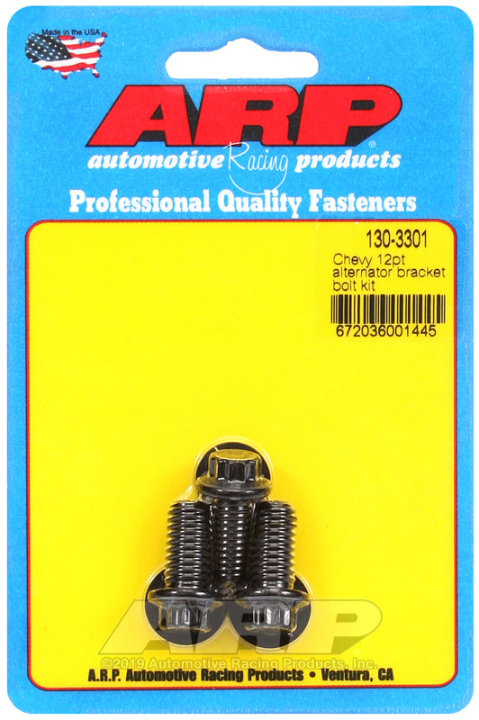 ARP Chevy 12pt alternator bracket bolt kit