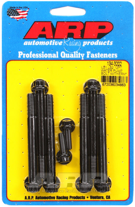 ARP LS1 LS2 12pt water pump bolts w/thermostat housing bolts kit