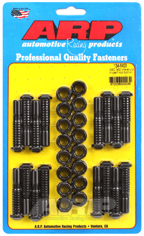 ARP SB Chevy 350 wave-loc hi-perf rod bolt kit