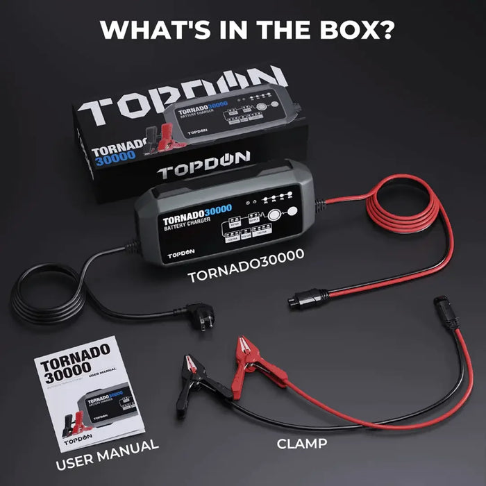 Topdon USA Tornado30000 Smart Battery Charger - Mechanic Super Store