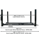 Atlas Garage PRO9000 4 Post Lift + RJ6 Rolling Jacks Combo
