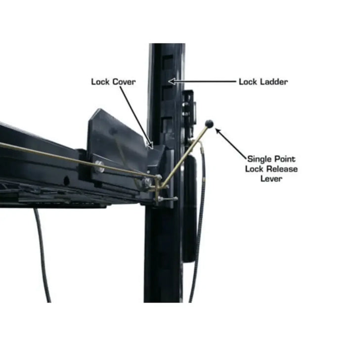 Atlas Garage PRO8000EXT 4 Post Lift + RJ35 Sliding Jacks Combo - Mechanic Super Store
