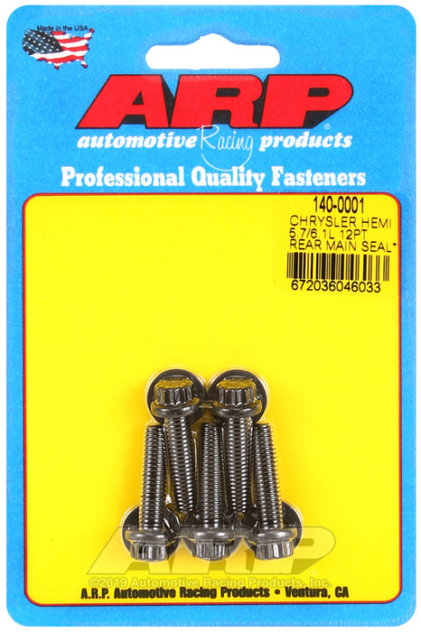 ARP Chrysler hemi 5.7/6.1L 12pt rear main seal plate bolt kit
