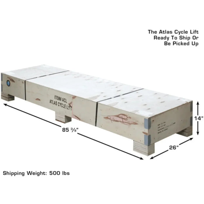 Motorcycle Lift | Atlas Cyclelift Air Operated 1,000 lb Capacity - Mechanic Super Store