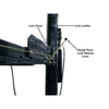 Atlas Garage PRO8000EXT-L 4 Post Lift + RJ35 Sliding Jacks Combo