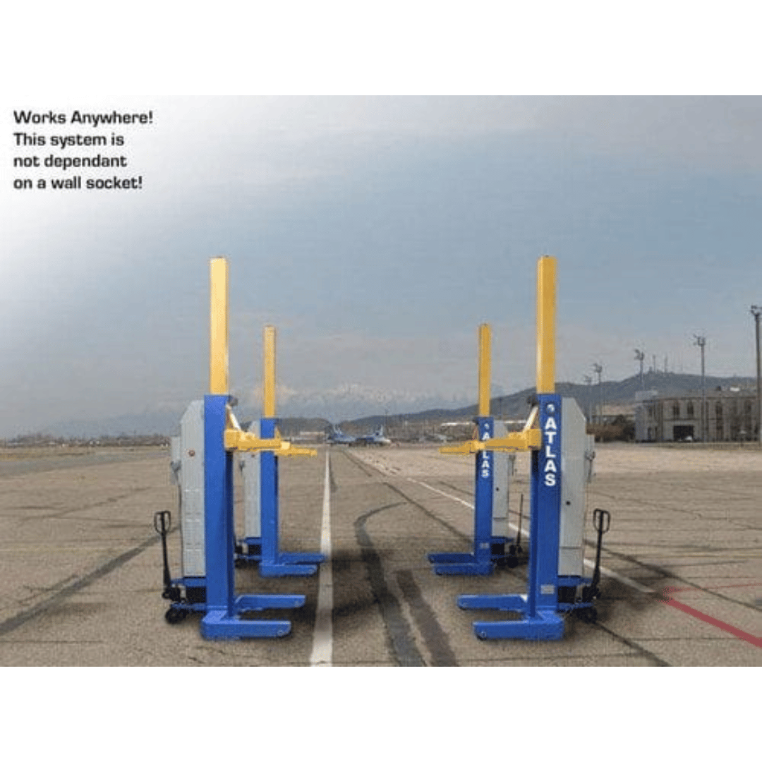 Atlas 66,000 LB. ALI Certified Battery Powered Mobile Column Lift System