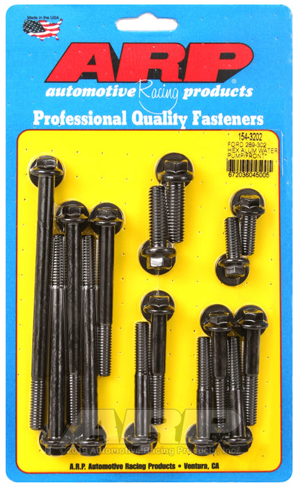 ARP Ford 289-302 hex aluminum water pump and front cover bolt kit