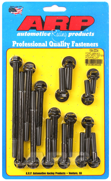 ARP Ford 289-302 hex iron water pump and front cover bolt kit
