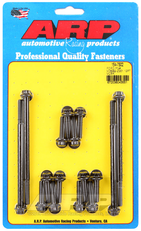 ARP SB Ford PN# M-6582-Z351 12pt valve cover bolt kit