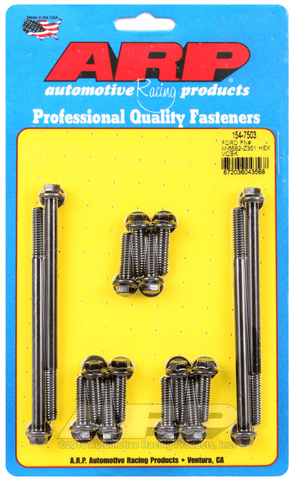 ARP SB Ford PN# M-6582-Z351 hex valve cover bolt kit