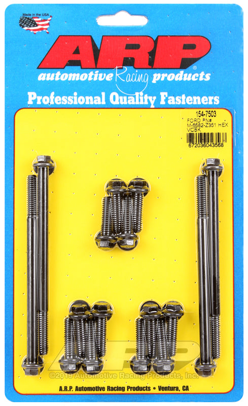 ARP SB Ford PN# M-6582-Z351 hex valve cover bolt kit