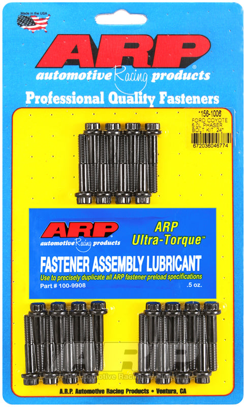 ARP Ford Coyote 5.0L 12pt cam phaser assembly bolt kit