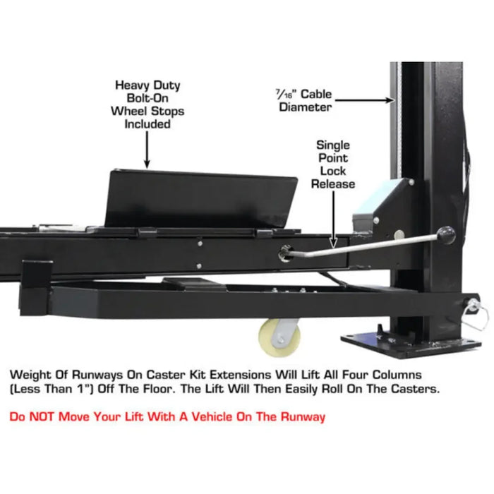Atlas APEX9 ALI Certified Hobbyist 9,000 lb. Capacity 4-Post Lift - Mechanic Super Store