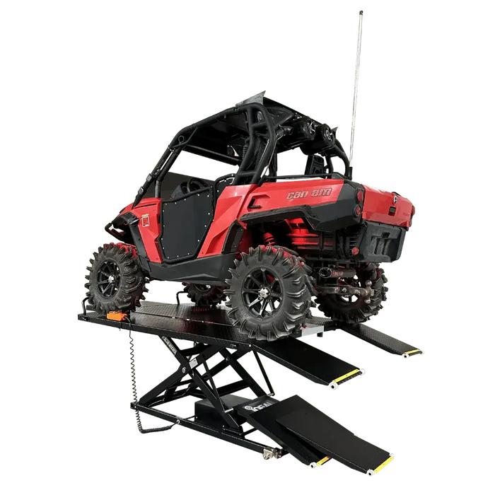 iDEAL U-2200IEH-XR-BLK Electric / Hydraulic UTV Lift Bench - Mechanic Super Store