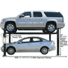 Atlas Garage PRO8000 4 Post Lift + RJ35 Sliding Jacks Combo