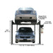 Atlas Garage PRO8000 4 Post Lift + RJ35 Sliding Jacks Combo - Mechanic Super Store