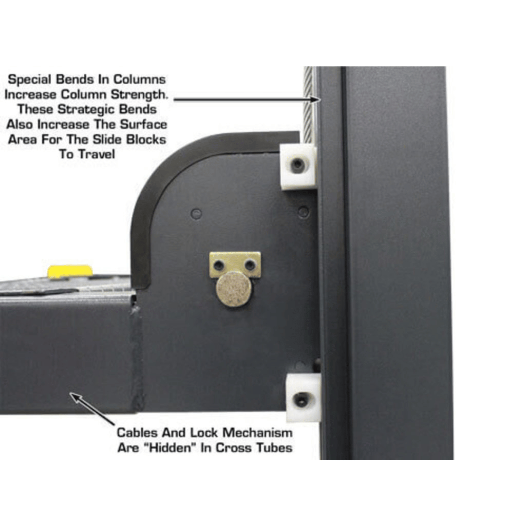 Atlas PREMIUM 408SL 4 Post Lift + RJ35 Sliding Jacks Combo