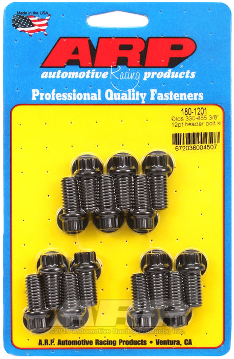 ARP Olds 330-355 3/8" 12pt header bolt kit