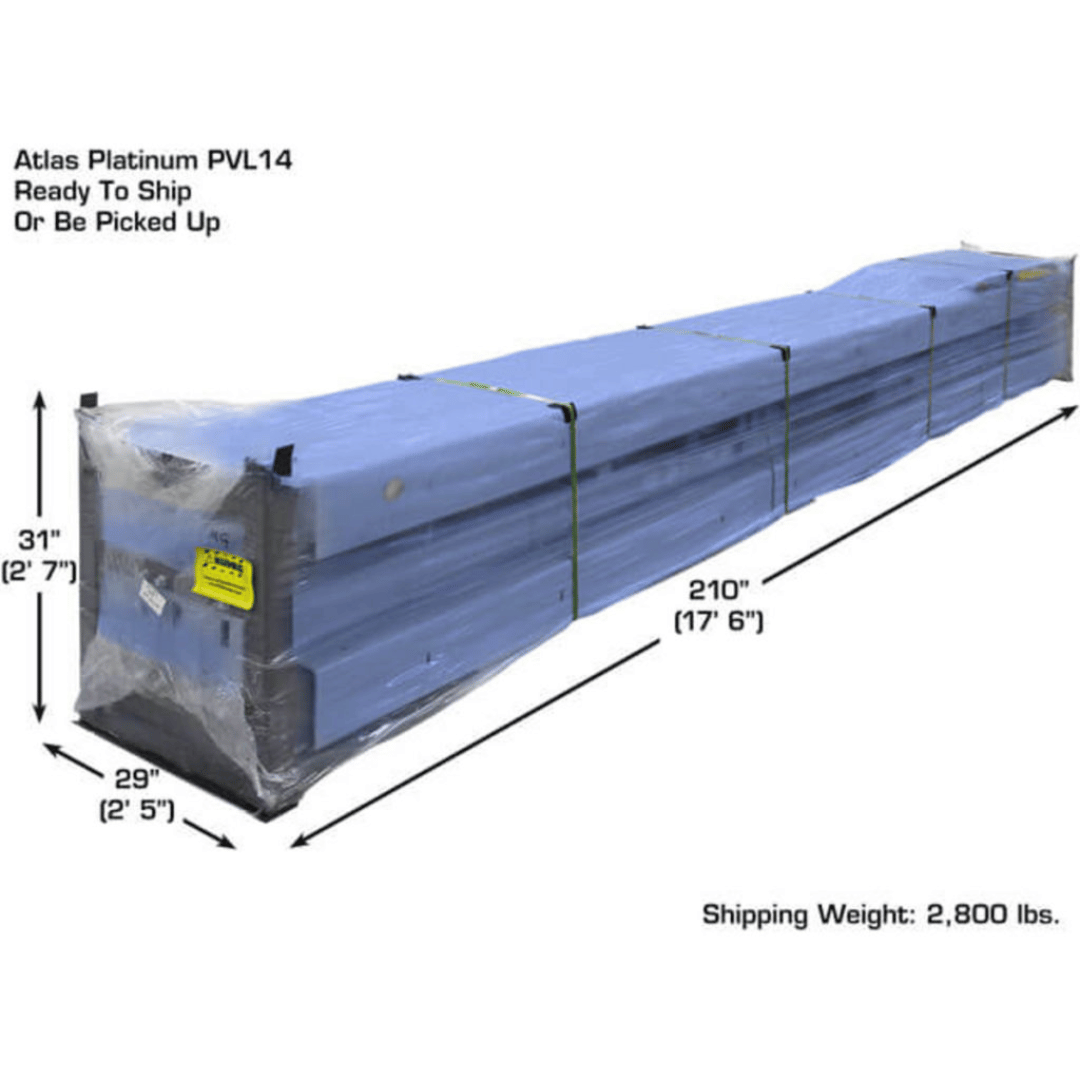 Atlas Platinum PVL14 4-Post Lift + RJ7000 Rolling Bridge Jacks ALI Certified Combo
