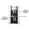 Atlas Garage PRO8000EXT 4 Post Lift + RJ35 Sliding Jacks Combo