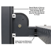 Atlas PREMIUM 408SL 4 Post Lift + RJ35 Sliding Jacks Combo
