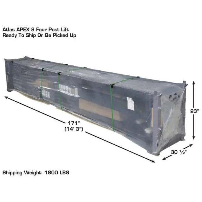 Atlas APEX8 ALI Certified Hobbyist 8,000 lb. 4 Post Lift - Mechanic Super Store