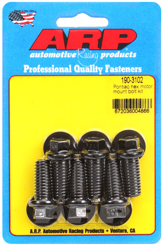 ARP Pontiac hex motor mount bolt kit