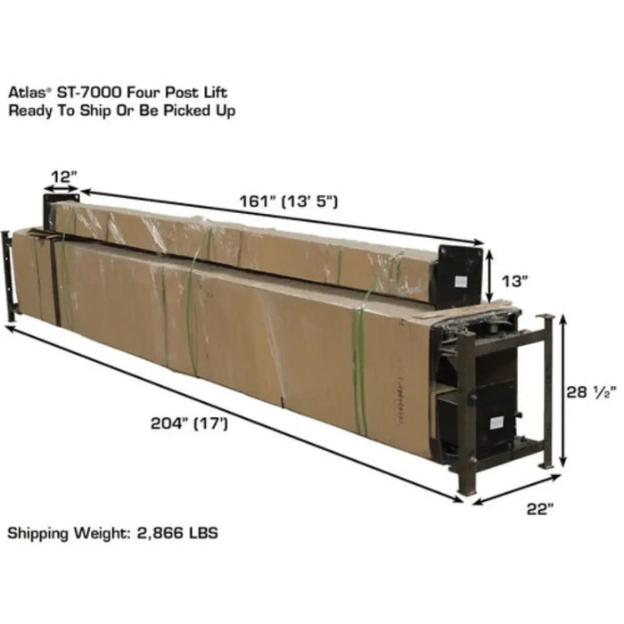 Atlas Garage PRO7000ST Super Tall 7,000 lb. 4-Post Lift - Mechanic Super Store