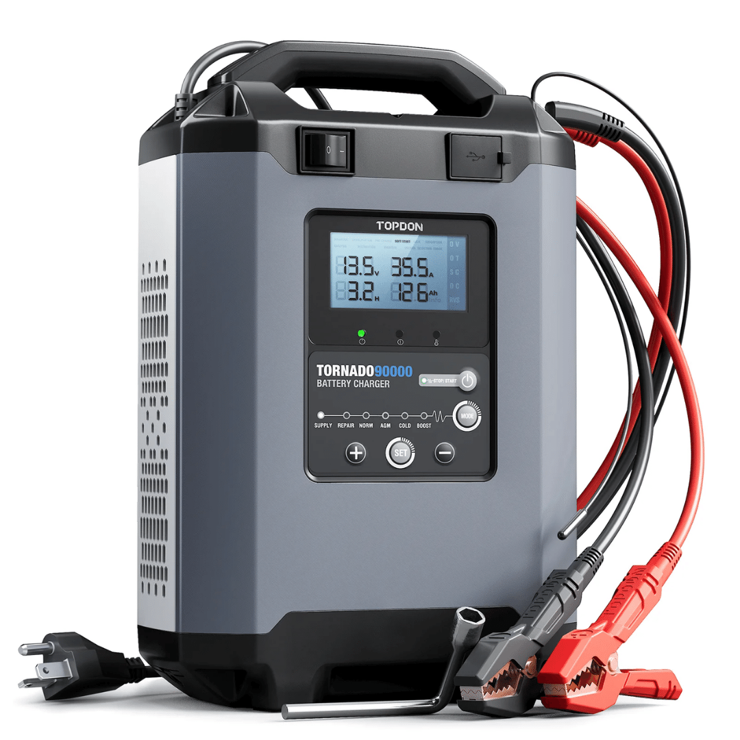 Topdon USA Tornado90000 Professional-Grade Smart Battery Charger