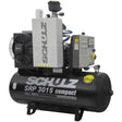 Schulz SRP 3015 460V 3PH 15HP 60gal horizontal single-stage electric air compressor