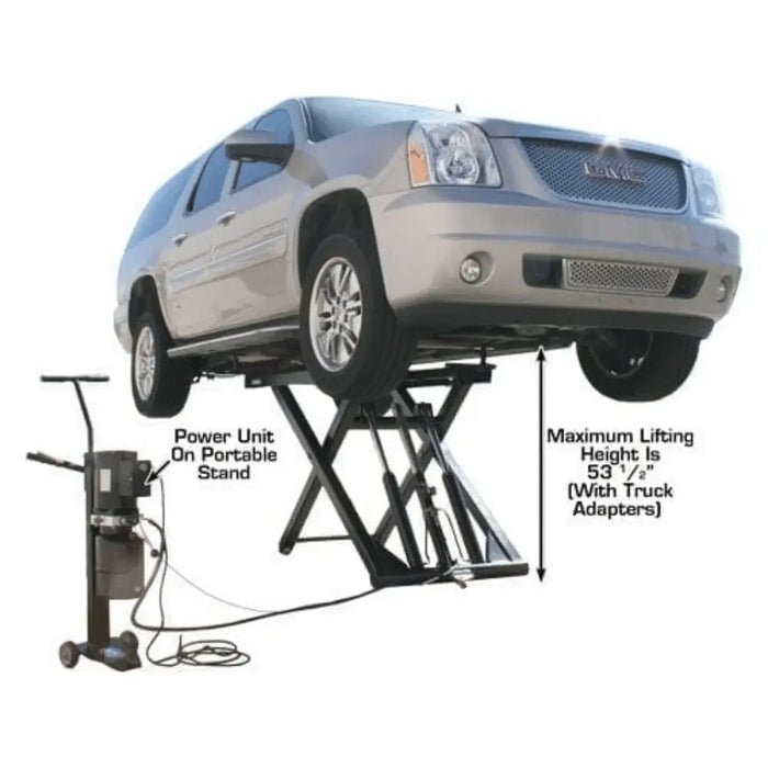 Atlas 6MR Portable Mid-Rise Scissor Lift 6,000 lb Capacity - Mechanic Super Store